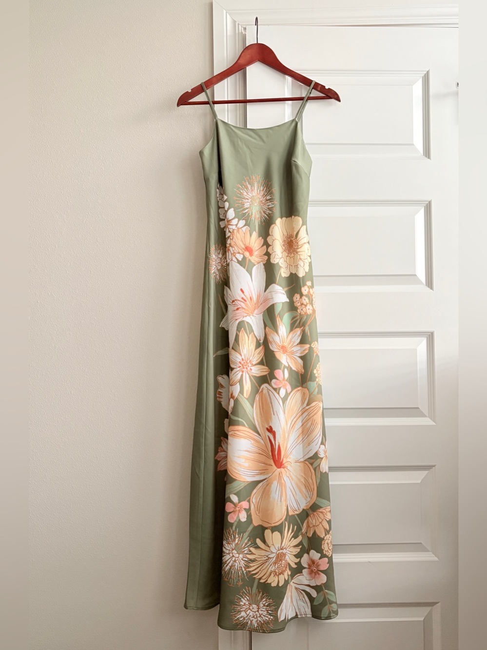 NWT Calypso St. Barth Floral Maxi Dress XS Sage Green Resort vacation wedding